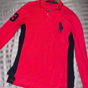 Polo Ralph Lauren Red custom fit polo shirt